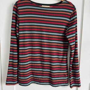 Seasalt Cornwall Sailor Shirt Long Sleeve Organic Cotton Green Blue, etc. Size 6